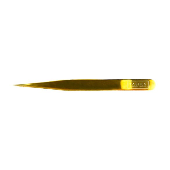Pensetă  pentru gene oblică  GOLD