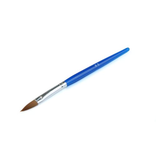 Pensulă gel albastră nr. 8 pentru construcția unghiilor – Diamond Nails