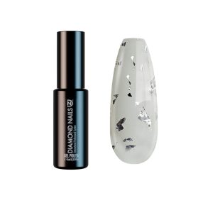 Diamond Nails Gel Lac - Argintiu cu Particule - DN111 - 4ml - Fără HEMA