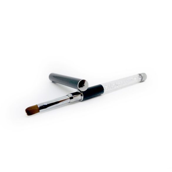 Pensula pentru gel cu cristale negru # 6
