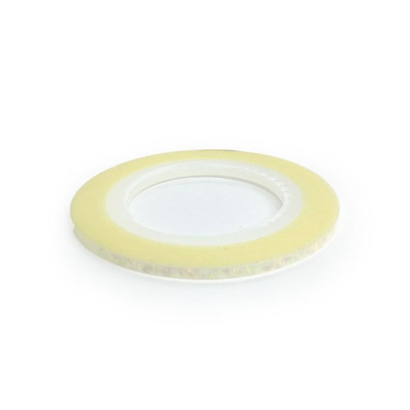 Bandă ornamentare  - falb holografic - 2mm