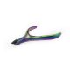 1. Cleste de pedichiura mic multicolor de la Diamond Nails