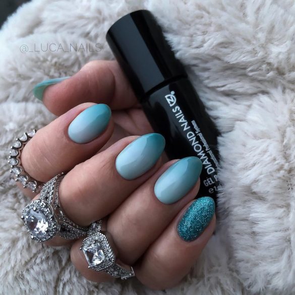 Gel Lac 4 ml - DN281 - Pastel Mint - Pensula nouă!