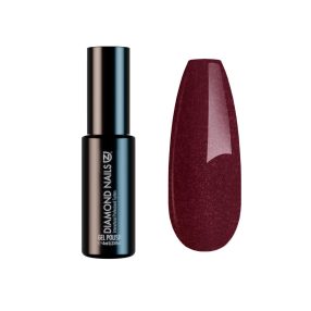 Diamond Nail Gel Lac - Bordo sidefat - DN063 - 4ml - fără HEMA