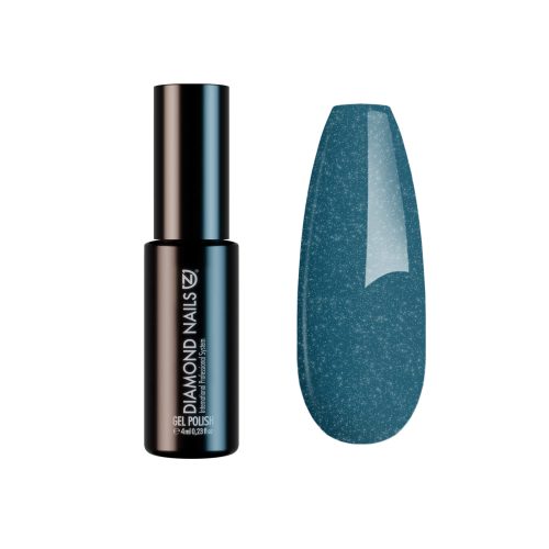 Diamond Nails Gel Lac - Turcoaz Închis Sclipicios - DN141 - 4ml - fără HEMA
