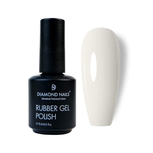 Diamond Nails Rubber Base - Angel White, Milky white 15ml  Fără HEMA și TPO