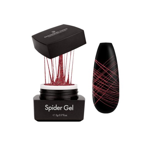 Spider Gel Red Glitter 5g – Diamond Nails