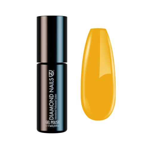 Diamond Nails ojă semipermanentă Galben Muștar DN287 7ml cu nuanță caldă și intensă
