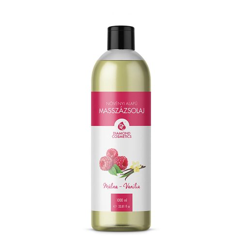 Ulei de masaj - Cu aromă de zmeura - vanilie 1 l Diamond Cosmetics