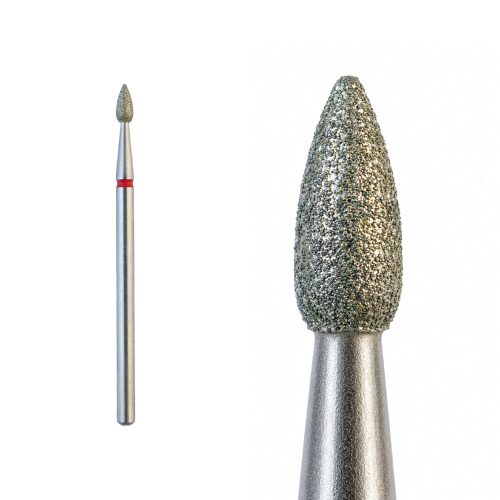 Freza diamant Small Flame 2 Fină pentru îndepărtarea controlată a cuticulei și curățarea delicată a marginilor unghiei