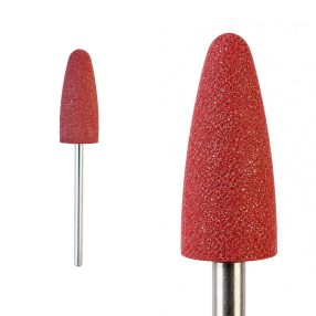 Freză silicon pink pentru polish și finisare fină fără deteriorarea unghiei naturale