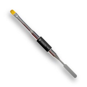 Pensulă pentru Polygel (cu două capete, neagră) - Diamond Nails