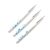 Set 3 Pensule pentru Nail Art – Alb cu Buline Albastre