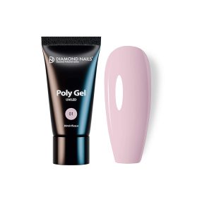PolyGel 01 - Milky Pink (Roz lăptos)- 30ml - Diamond Nails Fără HEMA