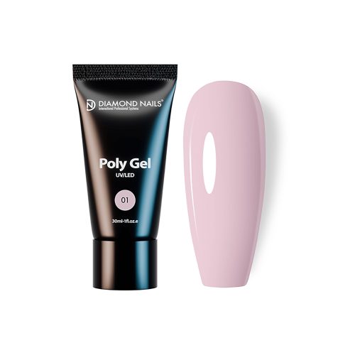 PolyGel 01 - Milky Pink - 30ml -Fără HEMA și fără TPO Diamond Nails