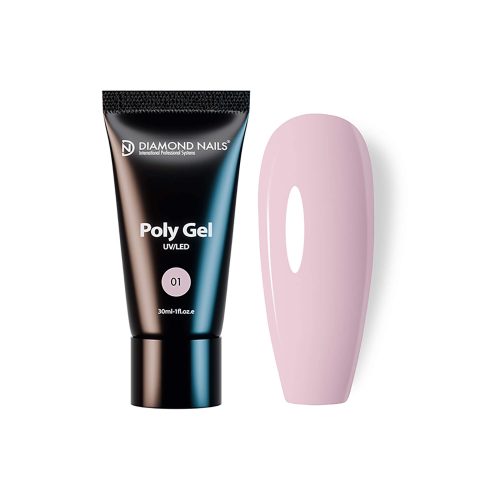 PolyGel 01 - Milky Pink - 30ml -Fără HEMA și fără TPO Diamond Nails