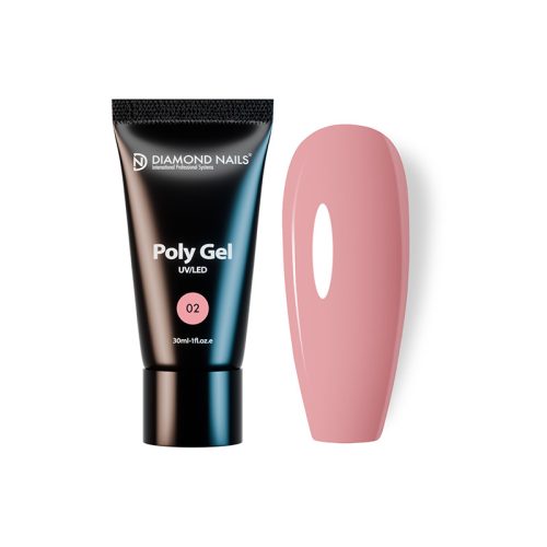 PolyGel 02 - Baby Pink/ Polygel Roz cover  - 30ml -Fără HEMA și fără TPO