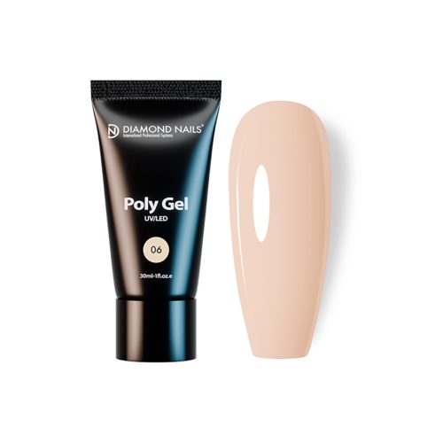 PolyGel 06 - Light Nude - 30ml - Fără HEMA și fără TPO Diamond Nails