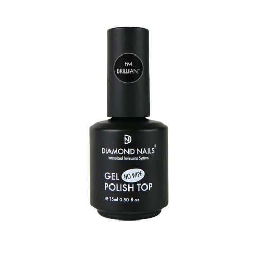 Diamond Nails Brilliant Top 15ml - Gel de finisare fără fixare – Fără HEMA și TPO gel lac