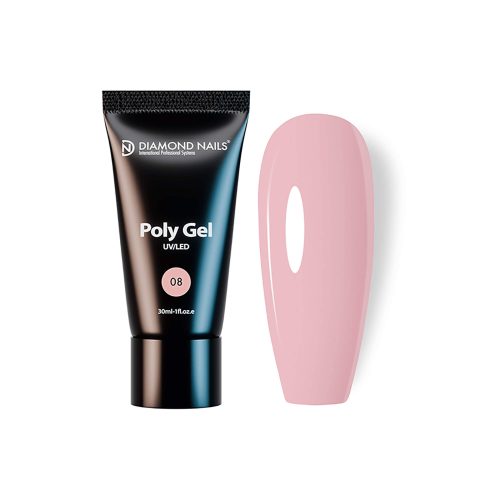 Polygel 08 - Honey Peach (Roz pastel) - 30ml - Diamond Nails fără HEMA