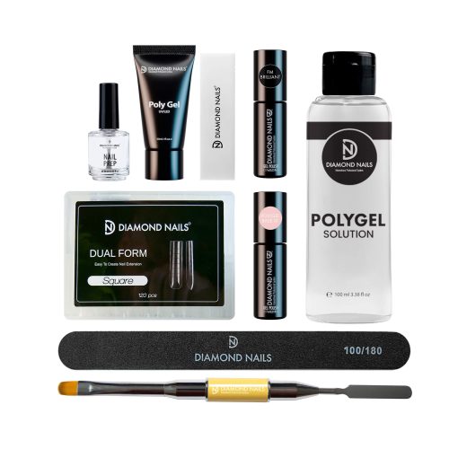 Diamond Nails Set starter PolyGel fără lampă