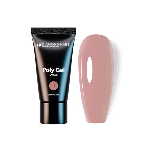 PolyGel 12 - Cover Nude - 30ml - Fără HEMA și TPO Diamond Nails