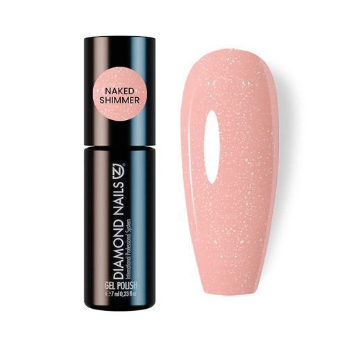 Diamond Nails Rubber Base - Naked Shimmer 7ml Fără HEMA și TPO