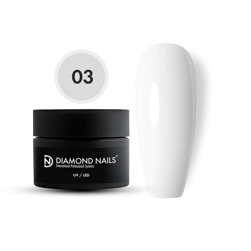 Diamond Nails Polygel 03 - Milky White - 50ml - Fără HEMA și TPO