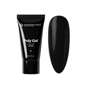 PolyGel / Gel Acrilic Hibrid 19 Black - Negru Intens - 30ml – Diamond Nails