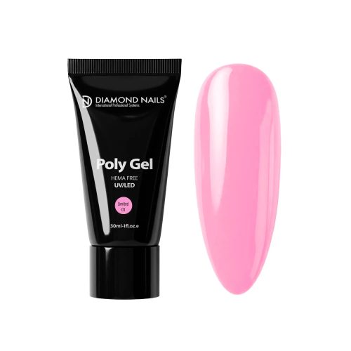 Polygel Limited Edition 01 Pink - Roz vibrant, ediție limitată - 30ml – Diamond Nails