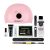 Set PolyGel roz mat cu lampă UV LED 24W