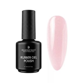 Rubber Base Pro Gel Shimmer Blush – roz deschis cu particule strălucitoare