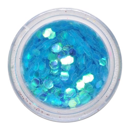 Flitter Nail Art Albastru - holograme
