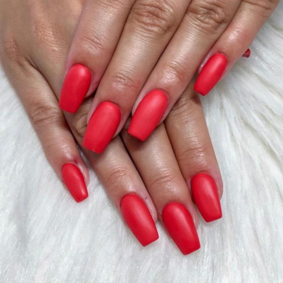 Gel lac DN006 Rosu pentru Unghii False - Roșu de tomată
