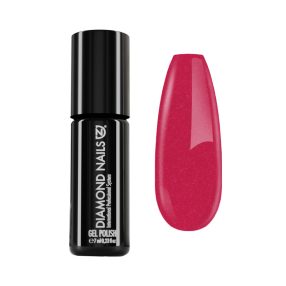 Diamond Nails ojă semipermanentă Pink cu Sclipici DN008 7ml pentru manichiură strălucitoare și elegantă