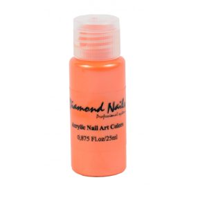Vopsea acrilica portocaliu sidefiat dn029 de la Diamond Nails.