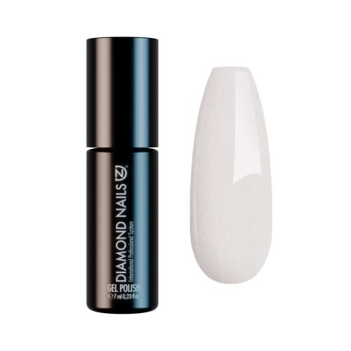Diamond Nails ojă semipermanentă Alb Sidefat DN030 7ml cu efect perlat elegant și strălucire delicată