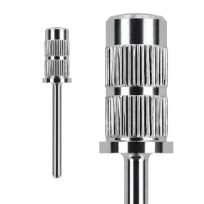Mandrină din oțel pentru nail drill, suport rezistent pentru benzi abrazive în manichiură