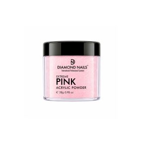 Diamond Nails pudră acrilică roz 28 g pentru construcția unghiilor acrilice
