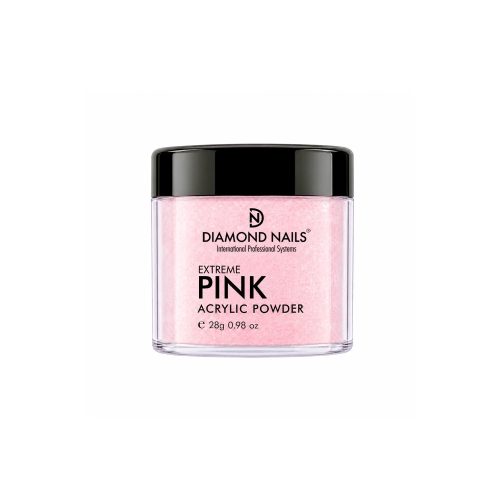 Diamond Nails pudră acrilică roz 28 g pentru construcția unghiilor acrilice