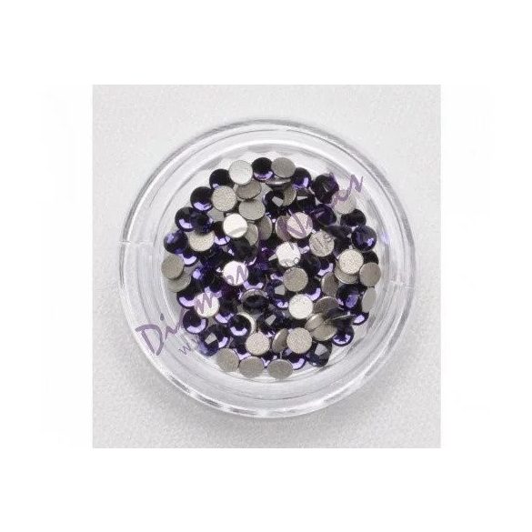 Pietre Swarovski, Purpuriu Inchis, Mari, 100 buc. - Dark Purple, ss10