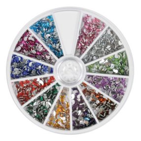 300-600 Pietre pt Unghii in forma de Ying Yang