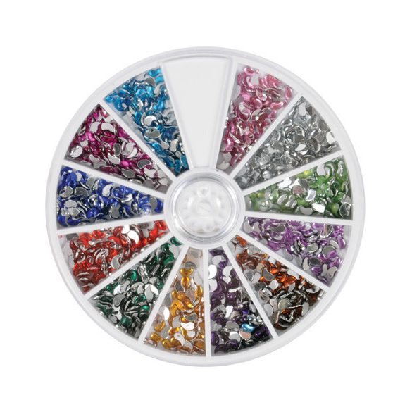 300-600 Pietre pt Unghii in forma de Ying Yang
