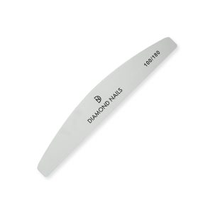 Pilă unghii bumerang gri 100/180 – Diamond Nails