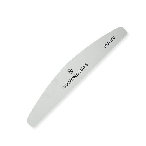 Pilă unghii bumerang gri 100/180 – Diamond Nails