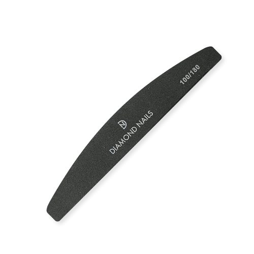 Pilă unghii bumerang neagră 100/180 – Diamond Nails