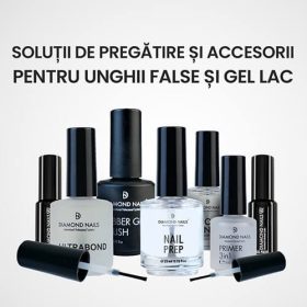 Soluții de pregătire și accesorii pentru unghii false și gel lac