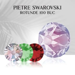 Pietre Swarovski Rotunde 100 buc