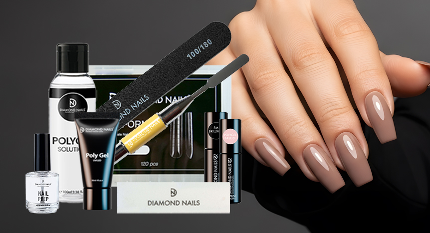Kit starter Polygel Diamond Nails – Calitatea care transformă manichiura acasă