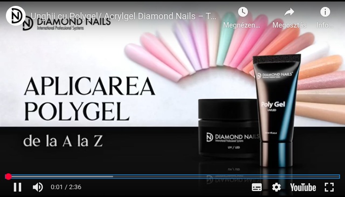 Unghii cu Polygel/ Acrylgel Diamond Nails – Tehnica Reverse Tip explicată pas cu pas
